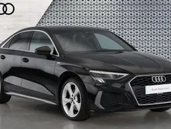 Black Used 2020 Audi A3 S-Line Sedan | £19,720 (Fair price)
