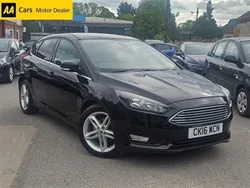 Black Used 2016 Ford Focus Zetec Hatchback | £7,795 (Fair price)