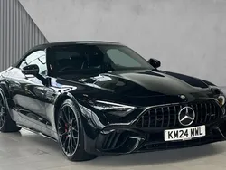 Obsidian black metallic Used 2024 Mercedes SL55 AMG Premium Plus Cabriolet | £97,709 (A bit pricey)