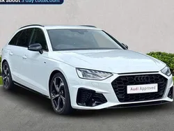 White Used 2024 Audi A4 Black Edition Estate | £34,745 (Expensive)
