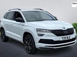 White Used 2021 Skoda Karoq SportLine SUV | £23,327 (Fair price)