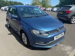 Blue Used 2015 VW Polo SE Hatchback | £6,499 (Fair price)
