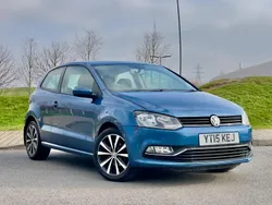 Blue Used 2015 VW Polo SE Hatchback | £3,495 (Fair price)