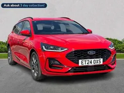 Red Used 2024 Ford Focus ST-Line Estate | £19,956 (Fair price)