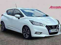 White Used 2022 Nissan Micra Tekna Hatchback | £15,475 (Fair price)