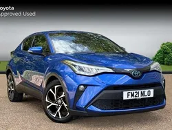 Nebula blue Used 2021 Toyota C-HR Design SUV | £18,995 (Fair price)