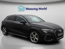Black Used 2022 Audi A3 Sportback S-Line Hatchback | £20,600 (Fair price)