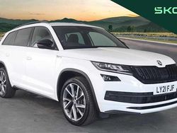 Moon white metallic Used 2021 Skoda Kodiaq SportLine SUV | £26,495 (Good price)
