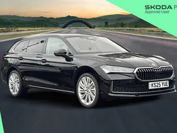 Midnight black metallic New 2025 Skoda Superb LAURIN & KLEMENT Estate | £38,700 (A bit pricey)