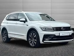 White Used 2021 VW Tiguan Allspace R-line SUV | £29,550 (A bit pricey)
