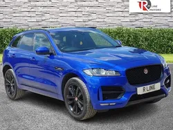 Blue Used 2018 Jaguar F-Pace R-Sport SUV | £12,295 (Fair price)