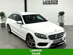 White Used 2017 Mercedes C200 AMG line Estate | £13,990 (A bit pricey)