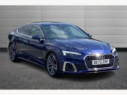 Blue Used 2022 Audi A5 Sportback S-Line Hatchback | £29,160 (Fair price)