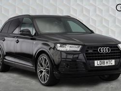 Black Used 2018 Audi Q7 S-Line SUV | £28,950 (Fair price)