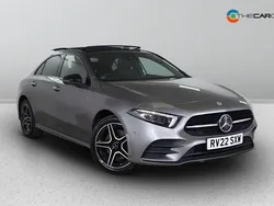Grey Used 2022 Mercedes A250 AMG line Sedan | £20,970 (Fair price)