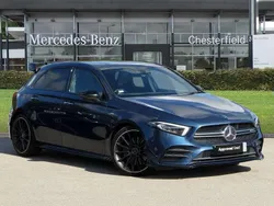 Blue Used 2019 Mercedes A35 AMG Premium Plus Hatchback | £27,850 (Fair price)