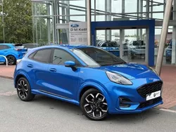 Desert island blue Used 2021 Ford Puma ST-Line X SUV | £14,991 (Fair price)
