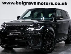 Black Used 2022 Land Rover Range Rover Sport SVR SUV | £59,980 (Expensive)