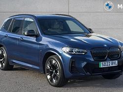 Phytonic blue metallic paint Used 2022 BMW iX3 M Sport SUV | £32,657 (Fair price)