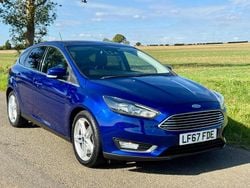 Blue Used 2017 Ford Focus Titanium Hatchback | £8,950 (Fair price)