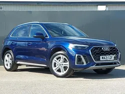 Blue Used 2021 Audi Q5 S-Line SUV | £30,498 (Fair price)