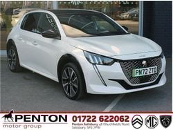 White Used 2022 Peugeot e-208 GT Hatchback | £13,490 (Fair price)