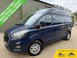 Blue Used 2022 Ford Transit Custom Limited Van | £18,990 (Good price)