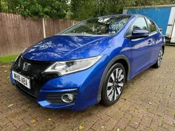 Blue Used 2016 Honda Civic SE Plus Hatchback | £5,495 (Super price)