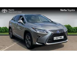 Silver Used 2017 Lexus RX450h SUV | £23,442 (A bit pricey)