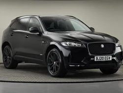 Santorini black Used 2020 Jaguar F-Pace Chequered Flag SUV | £20,150 (Good price)