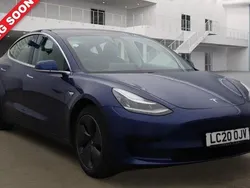 Blue Used 2020 Tesla Model 3 Standard Range Sedan | £15,500 (Good price)