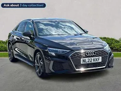 Black Used 2022 Audi A3 S-Line Sedan | £21,683 (Fair price)