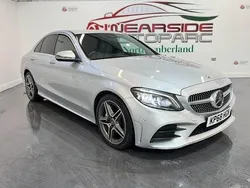 Silver Used 2018 Mercedes C220 AMG line Sedan | £17,599 (Fair price)