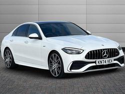 Polar white Used 2024 Mercedes C43 AMG Premium Plus Sedan | £47,981 (Fair price)