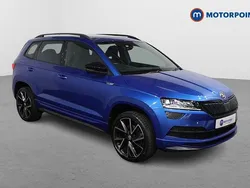 Blue Used 2021 Skoda Karoq SportLine SUV | £22,499 (Fair price)