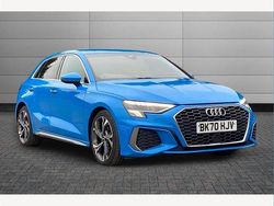 Turbo blue Used 2020 Audi A3 S-Line Hatchback | £19,150 (Fair price)