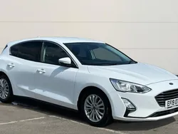 White Used 2019 Ford Focus Titanium Hatchback | £8,489 (Fair price)