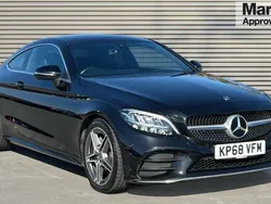 Black Used 2018 Mercedes C200 AMG line Coupe | £14,927 (Fair price)