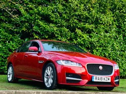 Red Used 2018 Jaguar XF R-Sport Sedan | £11,490 (Fair price)