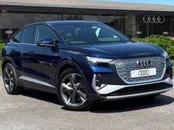 Blue New 2025 Audi Q4 Sportback e-tron S-Line SUV | £43,195