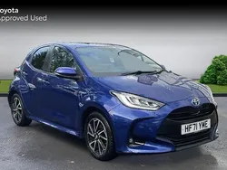 Blue Used 2021 Toyota Yaris Hybrid Design | £14,758 (Good price)