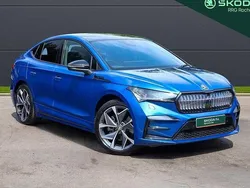 Blue Used 2024 Skoda Enyaq iV vRS SUV | £33,700 (Fair price)