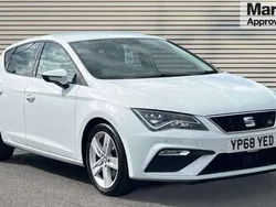 White Used 2018 Seat Leon FR Hatchback | £11,350 (Fair price)