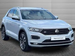 White silver Used 2022 VW T-Roc R-line SUV | £20,850 (Good price)
