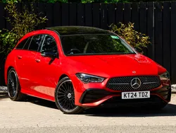 Red Used 2024 Mercedes CLA220 AMG Line Premium Plus Sedan | £34,998 (A bit pricey)