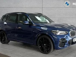 Phytonic blue metallic paint Used 2022 BMW X5 M Sport SUV | £47,990 (Fair price)