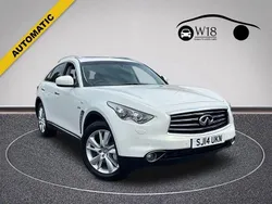 White Used 2014 Infiniti QX70 SUV | £7,995