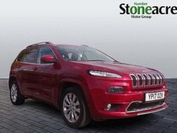 Red Used 2017 Jeep Cherokee Overland SUV | £10,995 (Fair price)