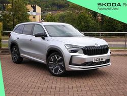 Brilliant silver metallic Used 2025 Skoda Kodiaq SportLine SUV | £37,495 (A bit pricey)