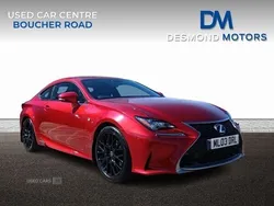 Red Used 2017 Lexus RC300h Sport Line Coupe | £17,998 (Fair price)